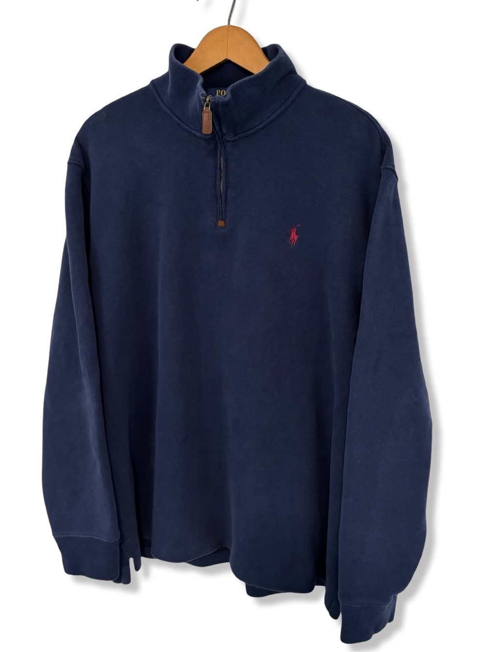 Polo by Ralph Lauren Navy Quarter-Zip Sweater